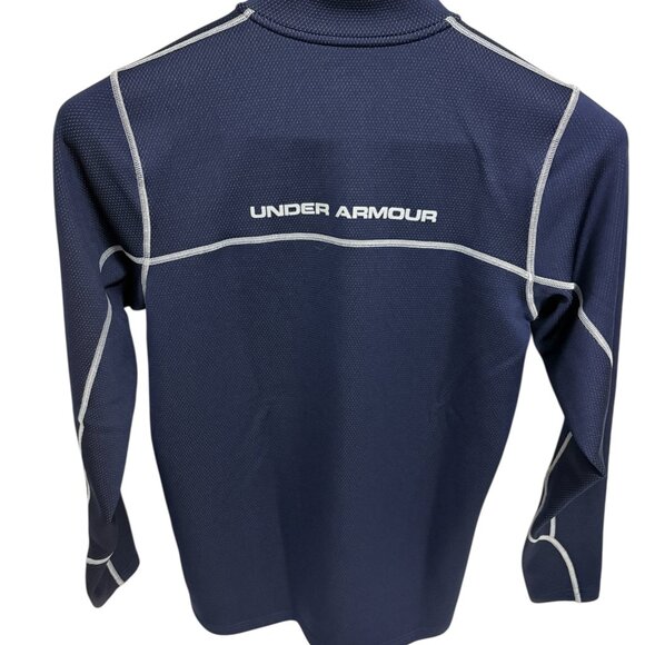 Under Armour Coldgear 1/4 Zip Fleece Pullover Sweatshirt Size Medium - Picture 6 of 6